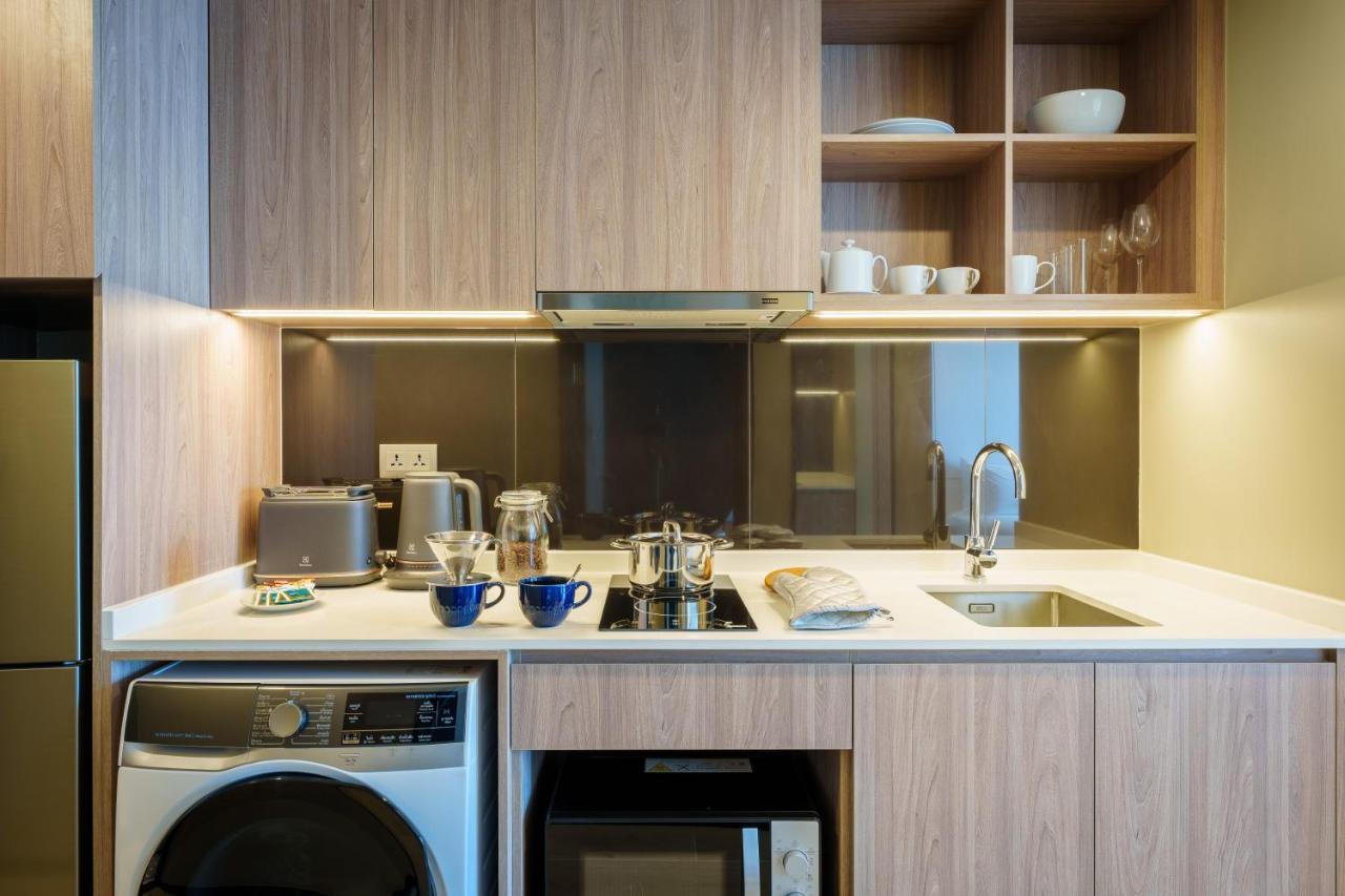 Somerset Pattaya Ngoại thất bức ảnh A kitchen in a serviced apartment